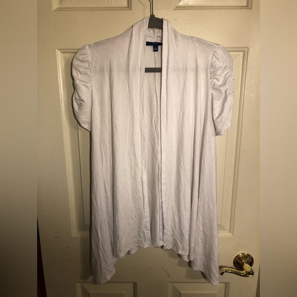 Apt. 9 Cardigan shark-bite style open front flattering fit NWOT Size Small - Picture 2 of 16